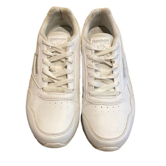 Reebok Classic White Leather Sneaker Shoe Mens 5.5 EU 37 1Y3501 Athletic - Picture 1 of 13